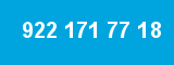 922 171 77 18 922 171 77 18